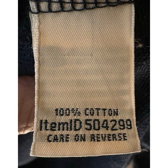 LL Bean Womens 1/4 Button Up Hoodie Pullover Size Small Pet 504299‎ Navy - Picture 7 of 12